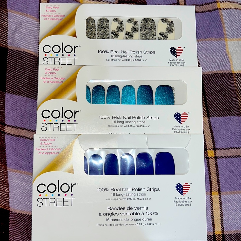 Color street nail strips 3 sets